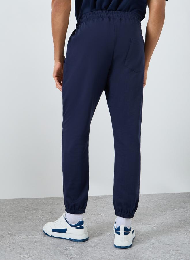 Styli Men Navy Blue Slim Fit Joggers - Image 3